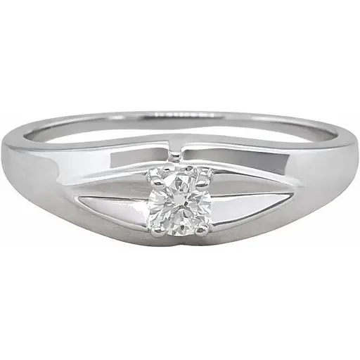 Золотое кольцо с бриллиантом. 101103Б 16,5 - фото 1