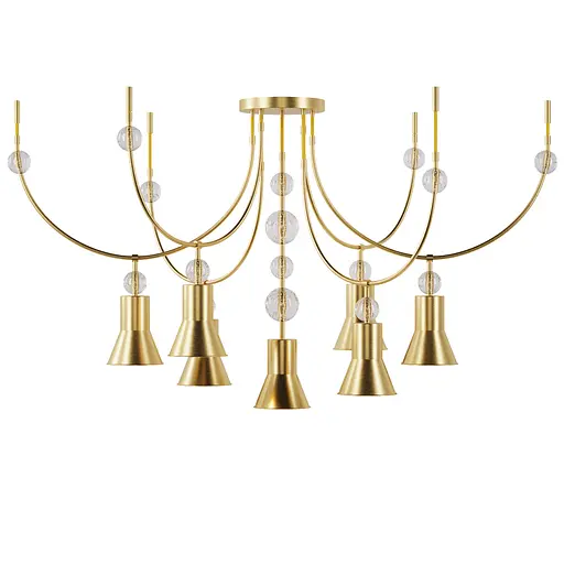 Люстра ARCH 7U, PikArt арт. 12894 Золотий - фото 1