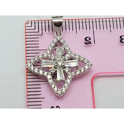 Срібна підвіска Подіум з фіанітами. GP1571 - фото 3