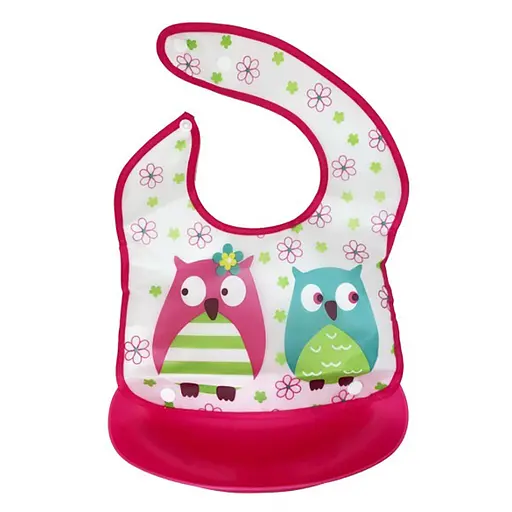 Дитячий слинявчик Трактор Mega Zayka MGZ-0602(Crimson Owl) зі знімною кишенею - фото 1