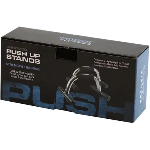 Упоры для отжиманий York Fitness (пара), хром - фото 8