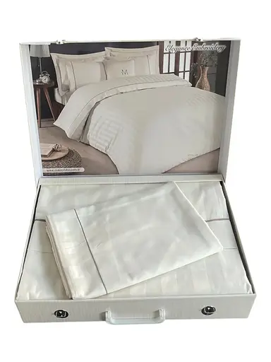 Постільна білизна Elegance Ekru Сатин Преміум Maison D'or pbe0051925 - фото 3