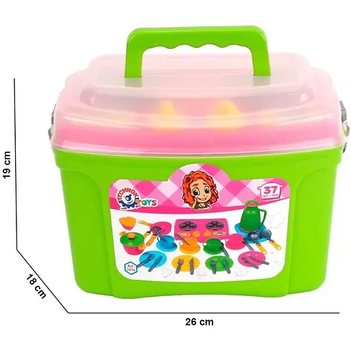 Кухонный набор Technok Toys 9 ТехноК (3596), 37 предметов, в кейсе - фото 4