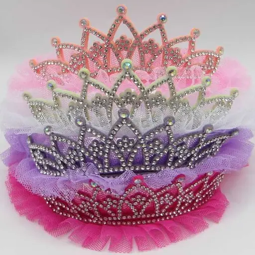 Ободок на голову Корона ажурная со стразами (в ассортименте) - фото 2