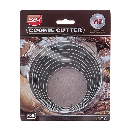 Форми круглі для оформлення страв салатів гарнірів, десертів (8 шт. у комплекті) Ø 6.5/7.5/8/8.5/9/10/11/12 см, Kitchen Master 85855 - фото 2