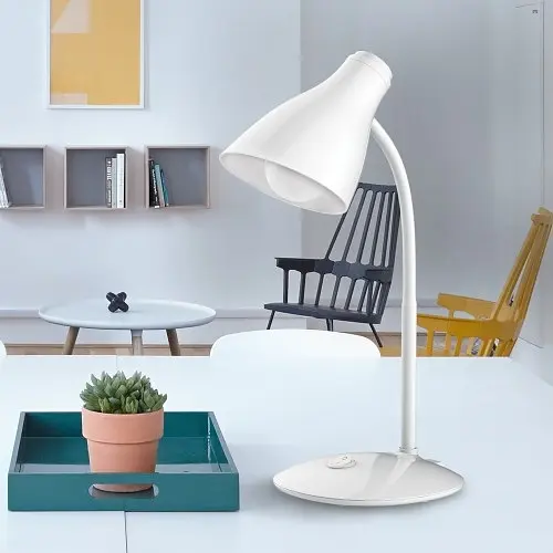 Настольный светодиодный светильник | Арт. DE1727 белый | Line F - фото 2