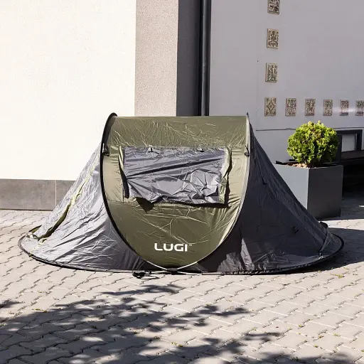 Палатка Lugi LU-030GR Pop-Up с автоматическим каркасом зеленый - фото 5