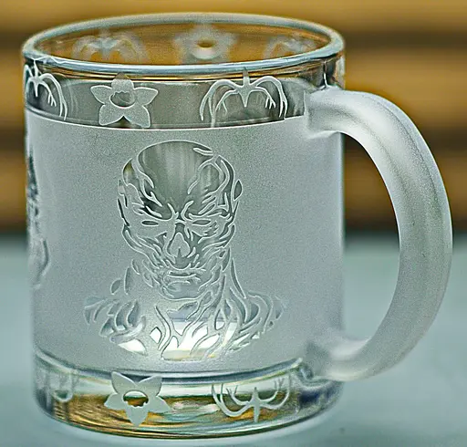 Скляна чашка 320 мл Stranger Things Дивні дива з гравіюванням Подарунок фанату серіалу  Кружка з логотипом векна демогорган - фото 5