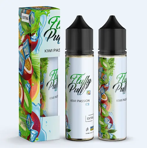 Набор компонентов для самозамеса солевой заправки Fluffy Puff 60 мл Киви Маракуя лед 0-50 мг (17664)