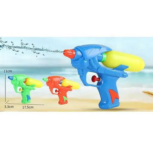 Водяний пістолет, довжина 17.5 см, механічний принцип роботи (В асортименті) - фото 2