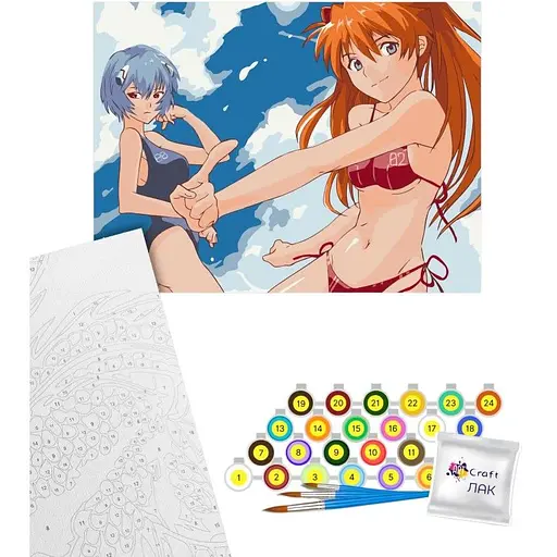 Картина по номерам Art Craft Аянами и Аска 30х40 см (16135-AC) - фото 1