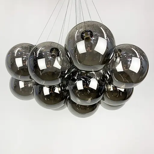 Люстра-пучок на 12 графітових плафонів Line.F MJ 140-650 CH+CR - фото 3