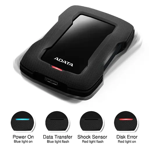 Внешний жесткий диск Adata переносной HD330 DashDrive Durable 1TB USB 3.1 - фото 4