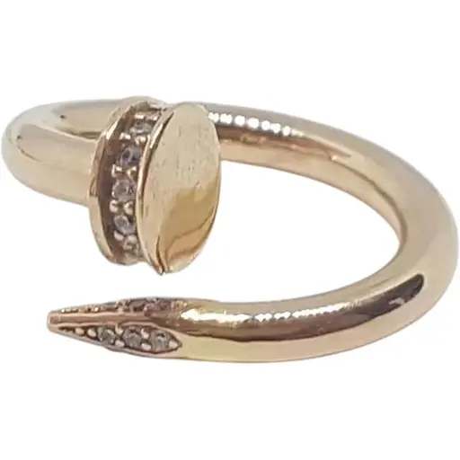 Золоте кільце Столична Ювелірна Фабрика з фіанітами. 154007 16