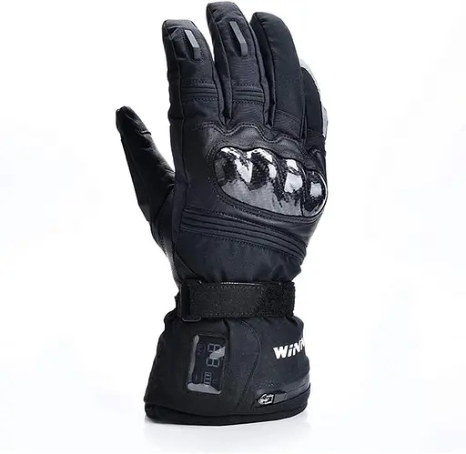 Шкіряні рукавички з підігрівом для жінок та чоловіків, водонепроникні теплові рукавички для рук з підігрівом - фото 2