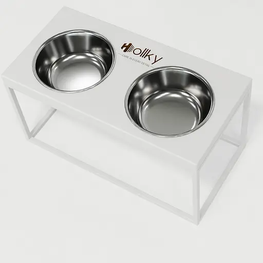 Hollky Base L — миски на підставці для середніх і великих собак (2 × 0,95 л, висота 20 см) - фото 6