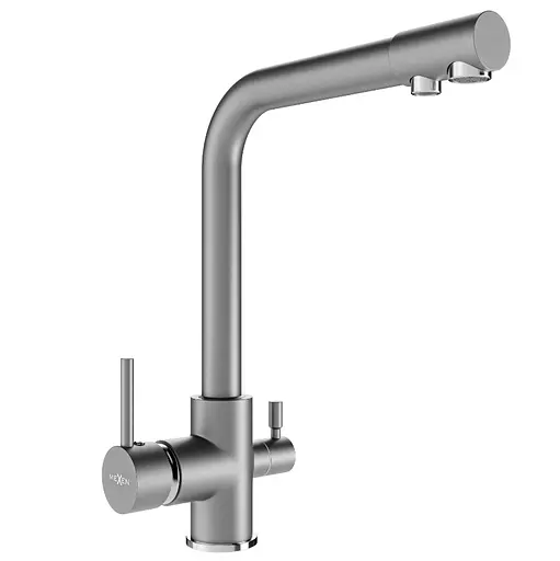 Смеситель для кухни Mexen Duero Grey на две воды MEX-671600-61 Никель - фото 1
