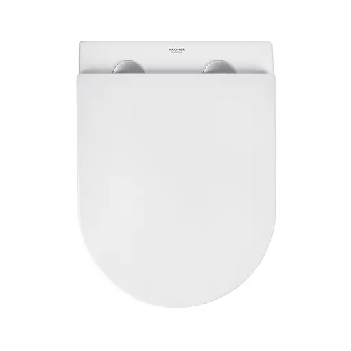 Комплект 4 в 1: Инсталляция Grohe Rapid SL 3 в 1 38772001 + Унитаз безободочный Kroner Harz WHI493736 RIMLESS с сиденьем Slim Duroplast / Soft-close / Quick relase KH493736WHIR - фото 10