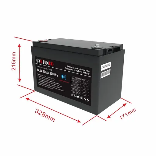 Аккумуляторная батарея литий-железо-фосфатная 12.8В 100Ач Cyclen 12.8V 100AH LiFePo4 (подогрев/Bluetooth) (44-00088) - фото 7