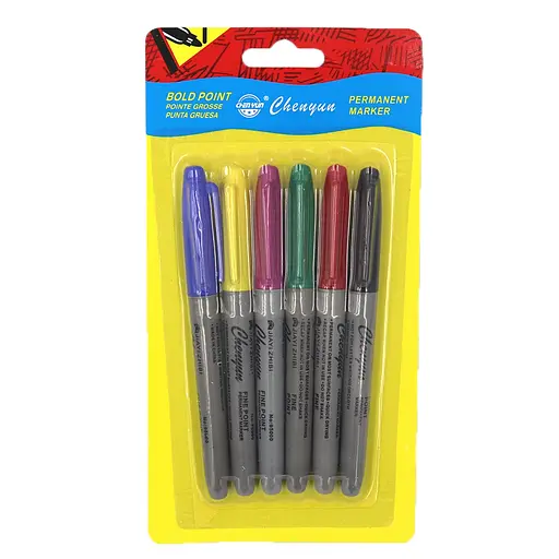 Набор маркеров малых ChenYun 6 цветов