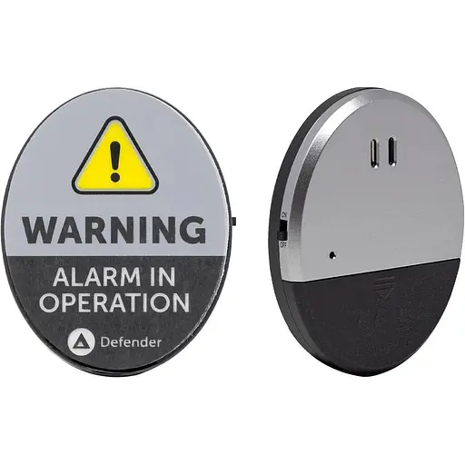 Датчик тревоги окна Сирена для разбития стекла 130 дБ Defender Ultra Slim Vibration Alarm 2 Pack