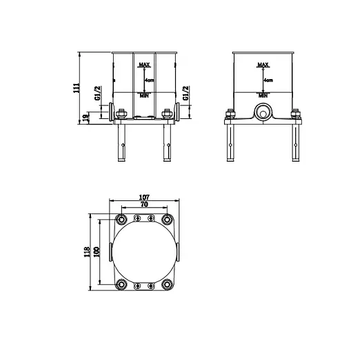 Смеситель для ванны Kohlman Experience Gold напольный QF1165E-GD Золотой - фото 5