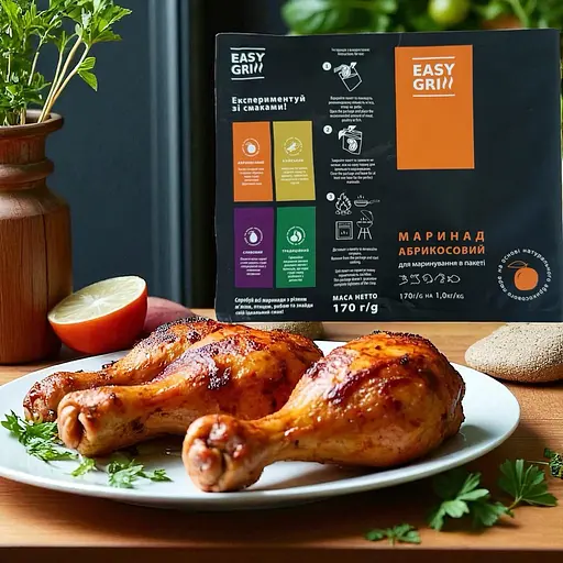 Маринад Easy Grill (натуральное абрикосовое пюре) - 170 г - фото 3