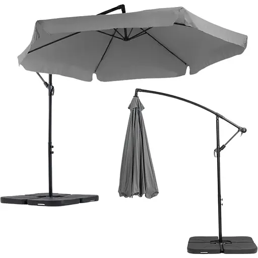 Зонт садовый Di Volio Empoli 350см серый+ Основа садового зонта - фото 9