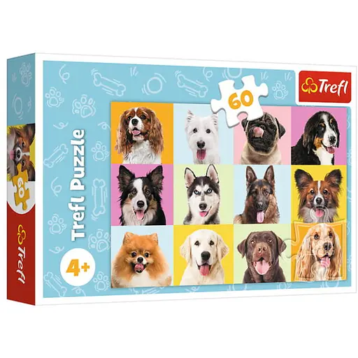 Пазл Trefl Портрети песиків 60 ел. (17374) - фото 1