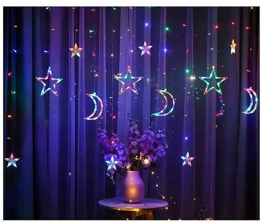 Гірлянда світлодіодна Sun Lamp штора Зоряне небо 138 led 2.5 м ширина RGB - фото 2