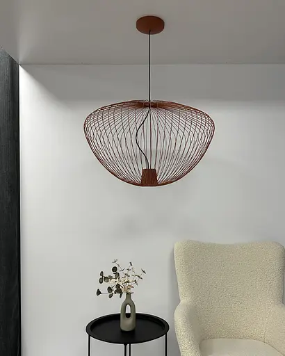 Підвісний світильник, люстра Nowodvorski 11494 Pumpkin L GU10 1x10W IP20 Теракотовий - фото 2