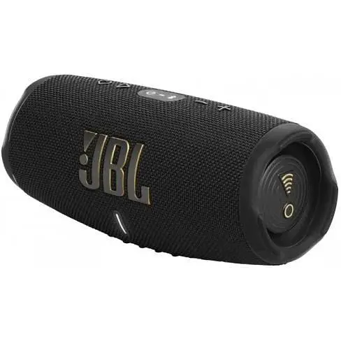 Колонка портативна 2.0 JBL Charge 5 Wi-Fi, Black, 40 Вт (30Вт + 10Вт), Bluetooth 5.1, IP67, технологія PartyBoost, USB Type-C, аккумулятор 7500 mAh (JBLCHARGE5WIFIBLK) - фото 1