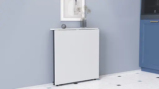 Стіл-книга трансформер Оріон 1 Ferrum-decor 750x810x730 Чорний метал ДСП Біле 16 мм (FRD-104597) - фото 8