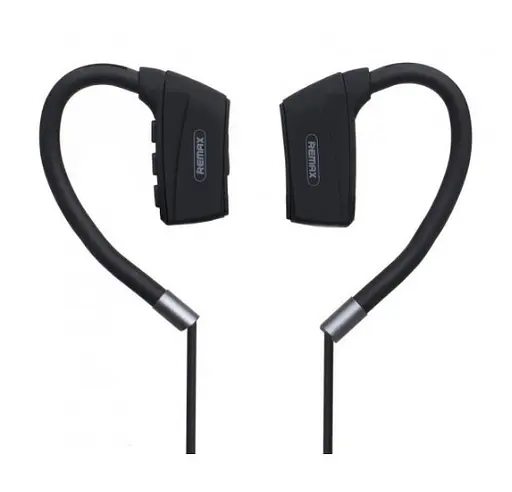 Бездротова Bluetooth стерео гарнітура Remax RB-S19 вакуумна Black
