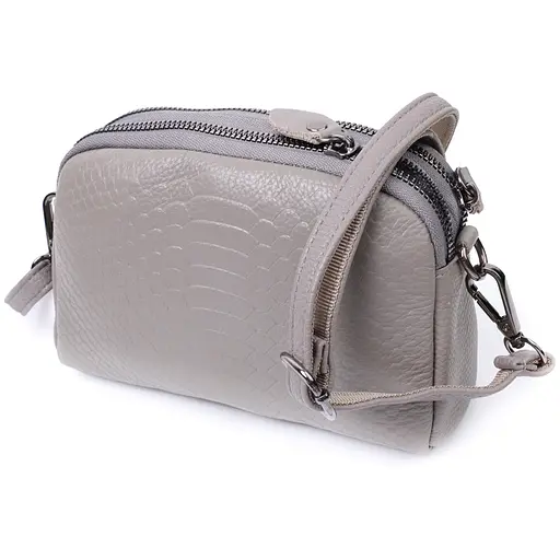 Женская сумка Vintage на два отделения из натуральной кожи 19х12х7 см sum0027015 - фото 2