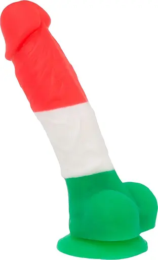 Кольоровий фалоімітатор Addiction - LEONARDO - 7" - 3 COLOURS, 17,8 см, силікон - фото 3