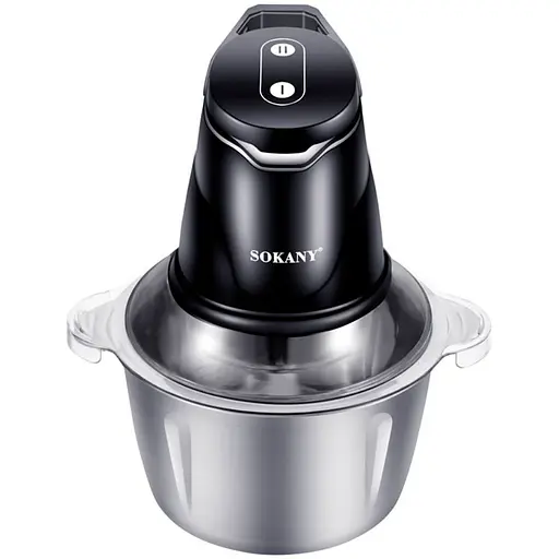 Многофункциональный мини-блендер измельчитель Sokany SK-7020 чаша 2л 400Вт Серый/Черный - фото 1