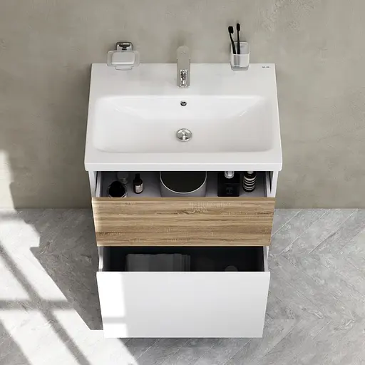 Тумба підлогова AM.PM GEM S 60 см з умивальником M91-FSX0602-WC0602WF38 - фото 3