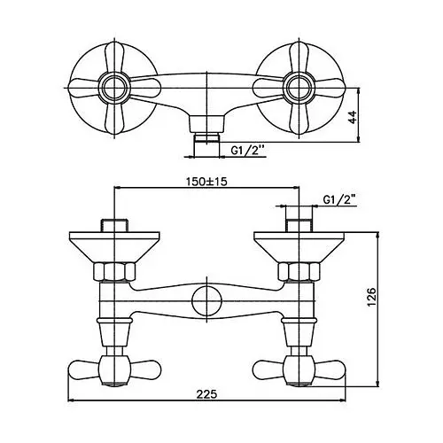 Смеситель для душа HAIBA SENTOSA 003 (HB0356) - фото 2