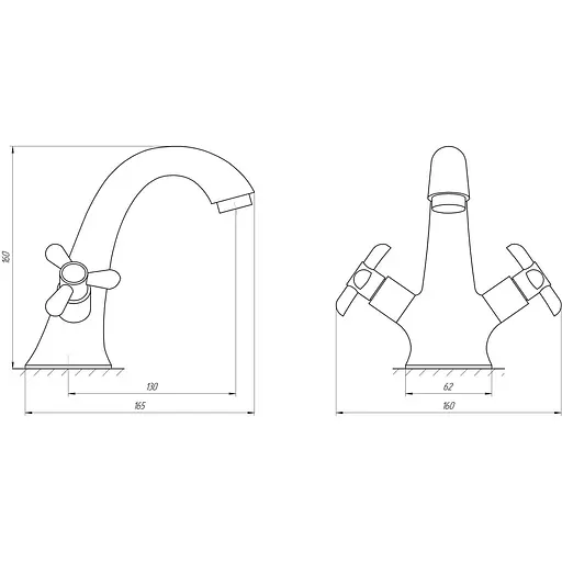 Змішувач для раковини DOMINO DYM-H1-GREEN - фото 4