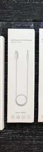 AUX кабель Apple iPhone 7 8 x lightning 3.5 мм штекер штекер MH025 - фото 2