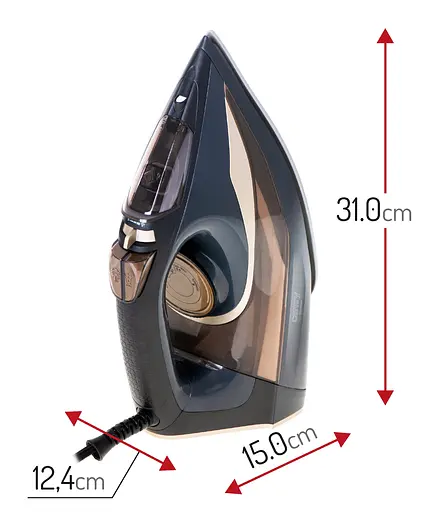 Утюг Camry CR 5036 black-gold 3400Вт/ 360 мл/ керамика/ ''Капля-стоп''/автовыключение/ черная - фото 7