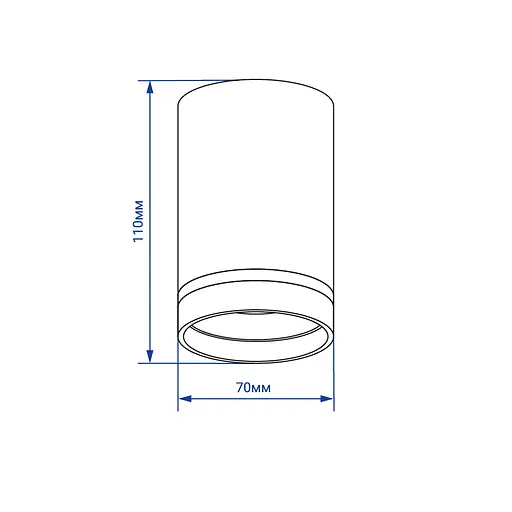 Накладний світильник Feron ML308 під лампу білий - фото 2