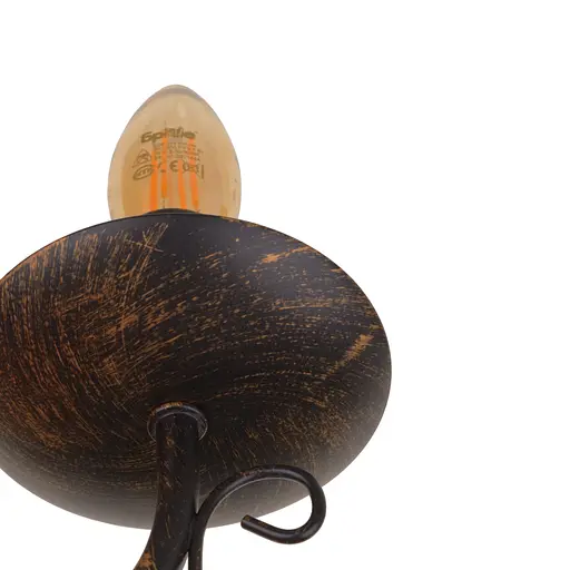 Настенное Бра Brille свеча BCL-734W/1 E14 BK/G - фото 7