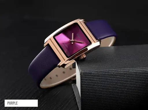Женские классические часы Skmei 1432 (Фиолетовый) - фото 3