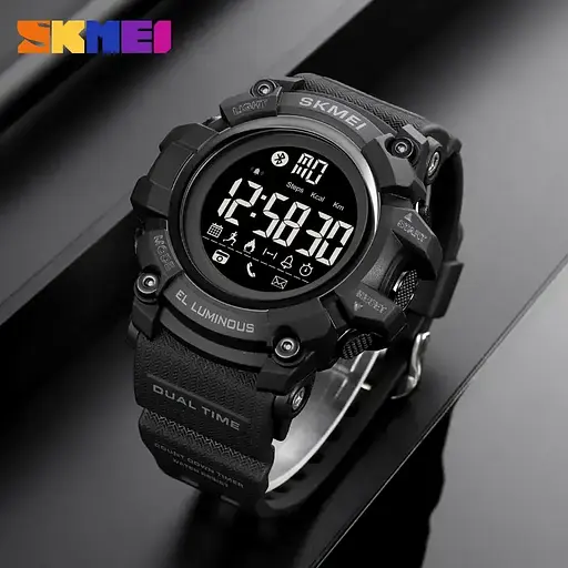 Спортивний наручний смарт-годинник Skmei 2053 (Чорний) - фото 3