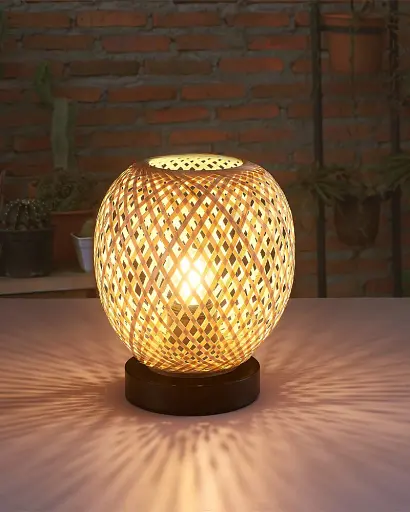 Настільна лампа Goldlux 329202 Zanzibar E27 1x20W IP20 бежева - фото 3