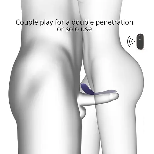 Вибратор для пар с пультом ДУ Love To Love Match Up - Midnight Indigo - фото 3