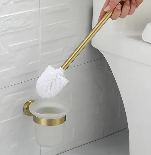 Ершик для унитаза Rea Mist 06 gold REA-80032, Золотой - фото 4