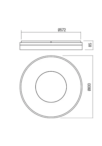 Стельовий світильник Redo MAYA PL LED RD 75W 3000K WH (4.1.2) 01-2003 - фото 2